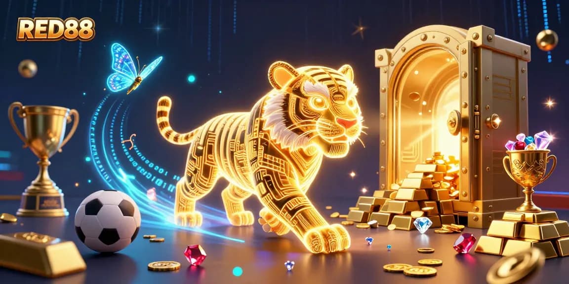 Experience thrilling sports betting at RED88, featuring unique gameplay and vibrant digital elements.
