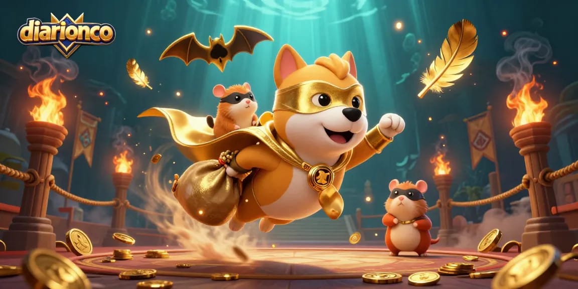 Experience the excitement of gambling with diarionco's game features in an animated casino-inspired scene.
