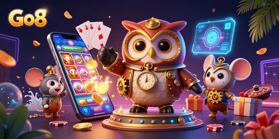 Spin the reels with Go8's vibrant online casino experience, engaging players with exciting games.