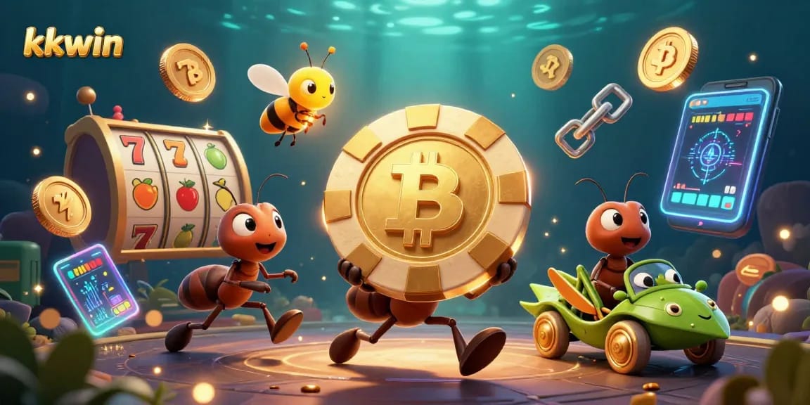 Experience thrilling gameplay with kkwin while the animated characters navigate a vibrant casino scene.