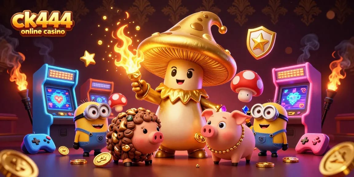 Experience the thrill of ck444 online casino with vibrant gaming elements and enchanted characters.